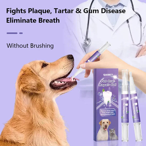 🐕 Buy 1 get 1 free 🐱 QIAWI™ Pet Oral Repair Gel 🌈