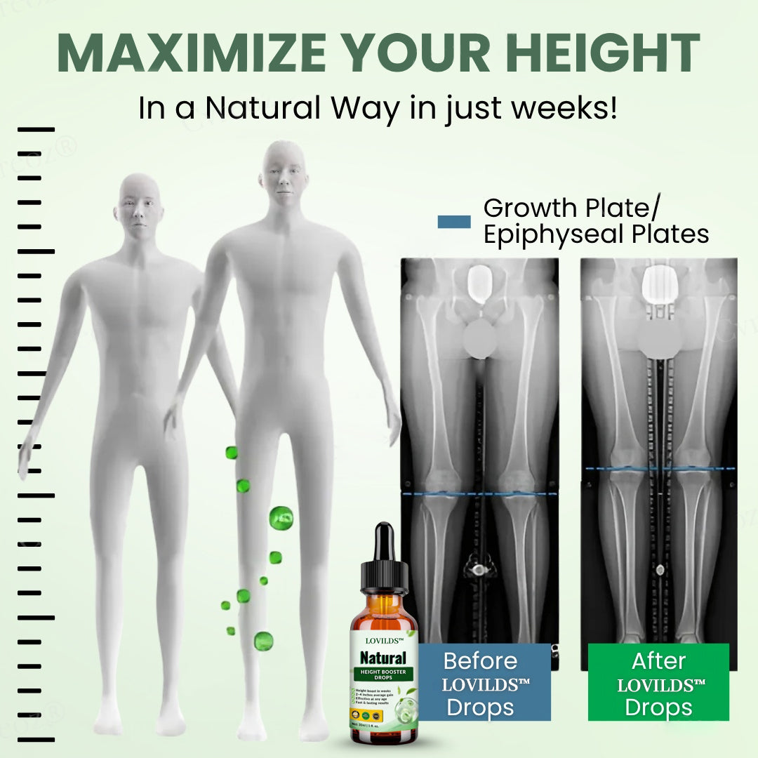 LOVILDS™ Natural Height Booster Drops🌿 - Awaken Pituitary Growth Hormone