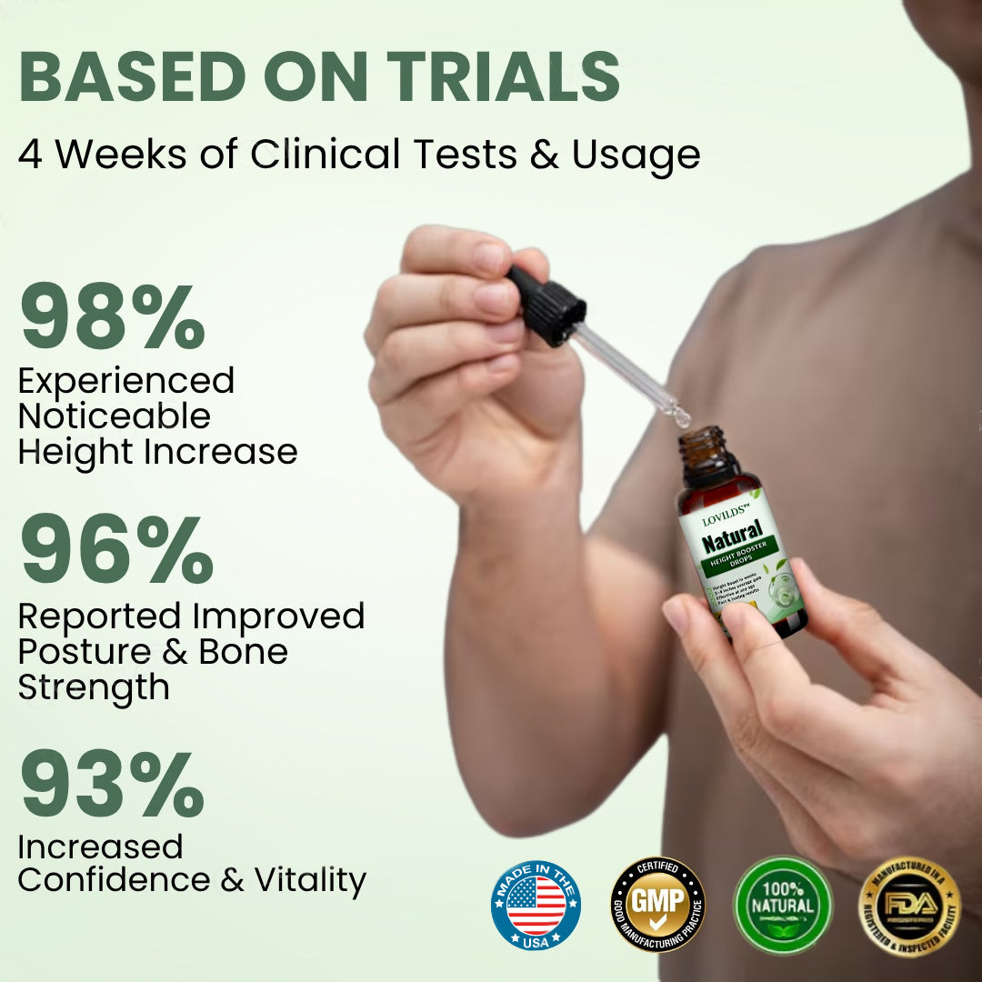 LOVILDS™ Natural Height Booster Drops🌿 - Awaken Pituitary Growth Hormone