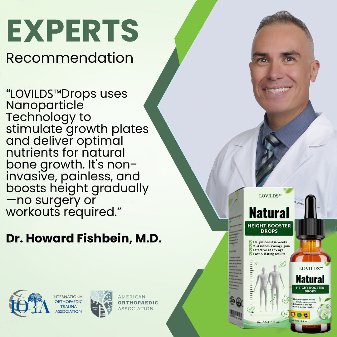 LOVILDS™ Natural Height Booster Drops🌿 - Awaken Pituitary Growth Hormone