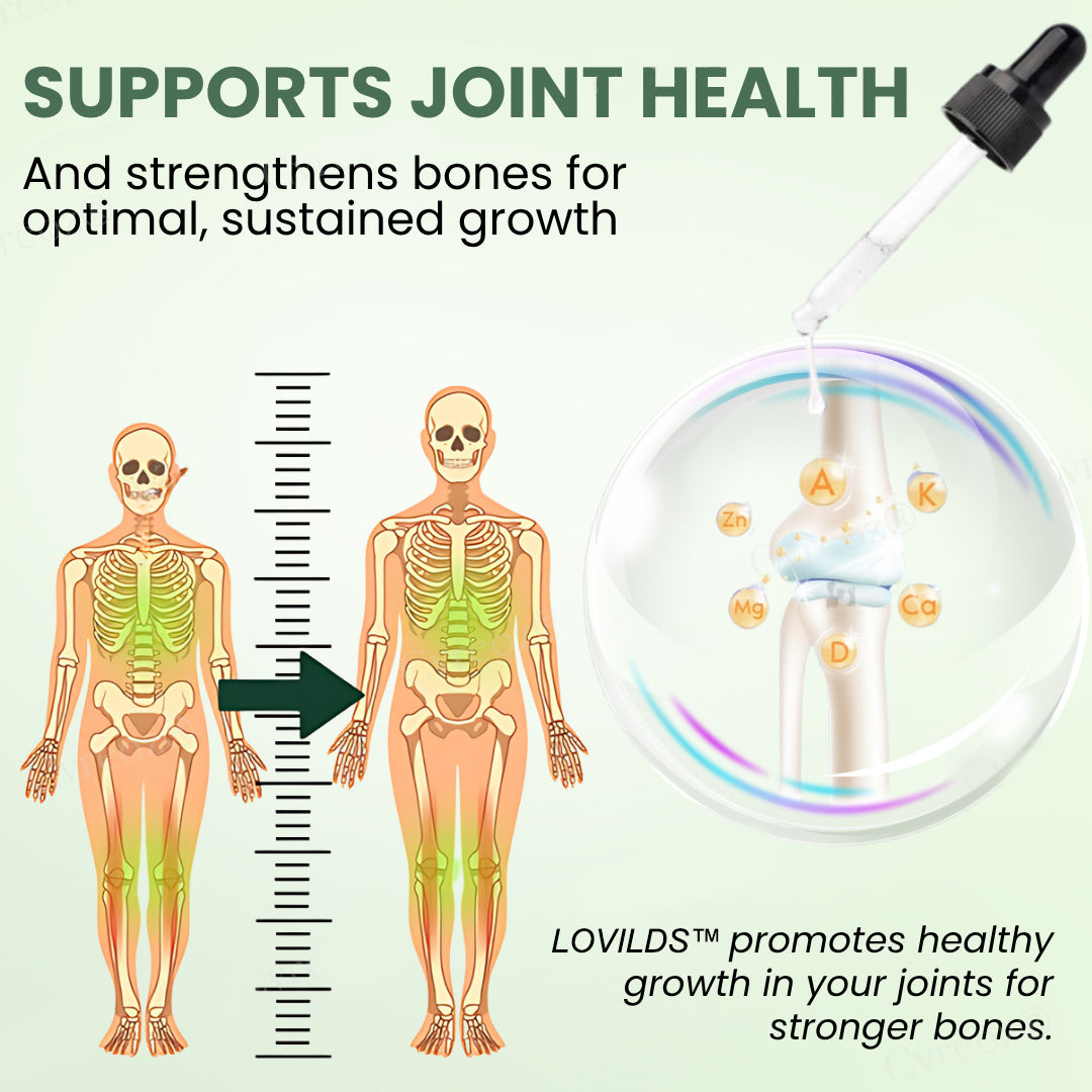 LOVILDS™ Natural Height Booster Drops🌿 - Awaken Pituitary Growth Hormone