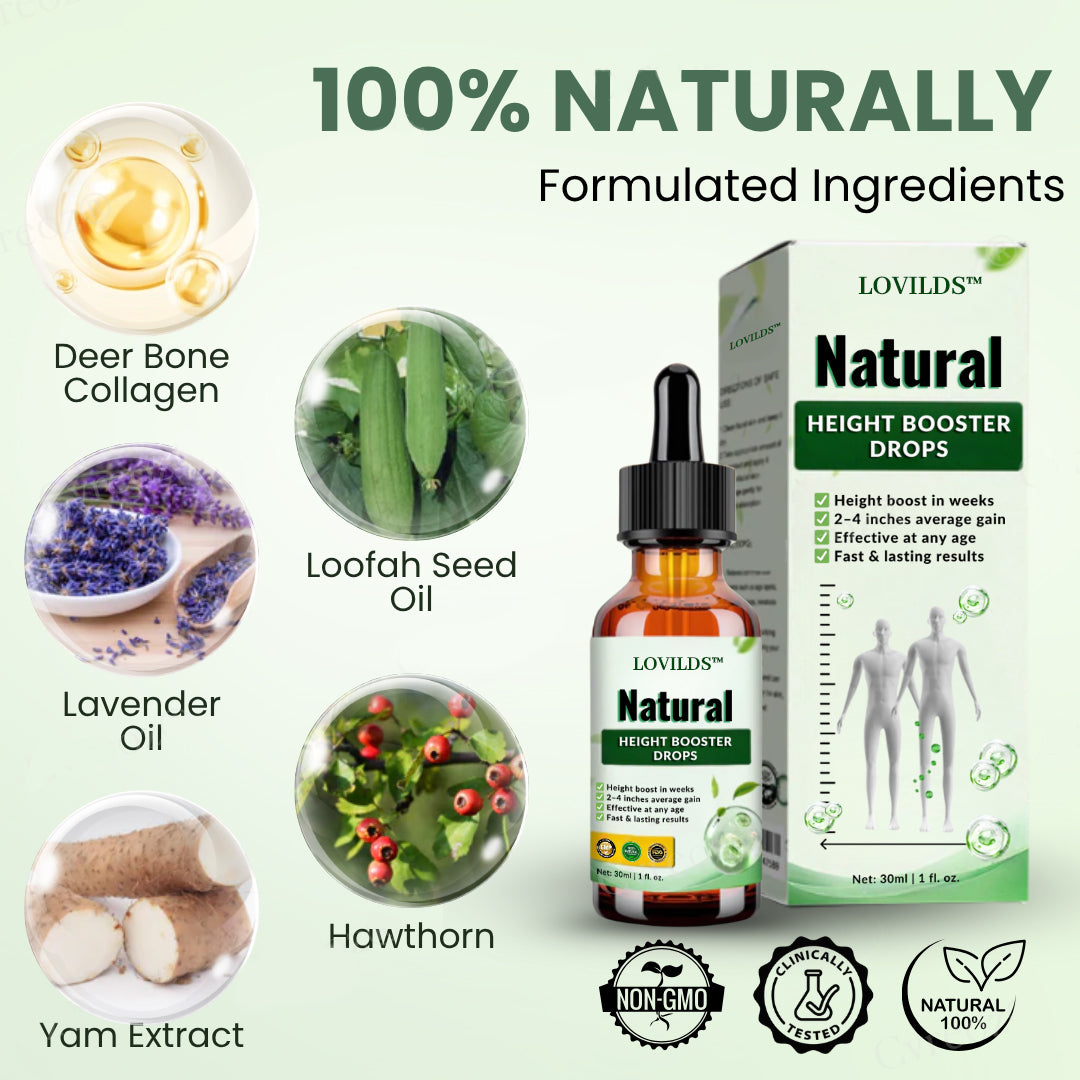 LOVILDS™ Natural Height Booster Drops🌿 - Awaken Pituitary Growth Hormone