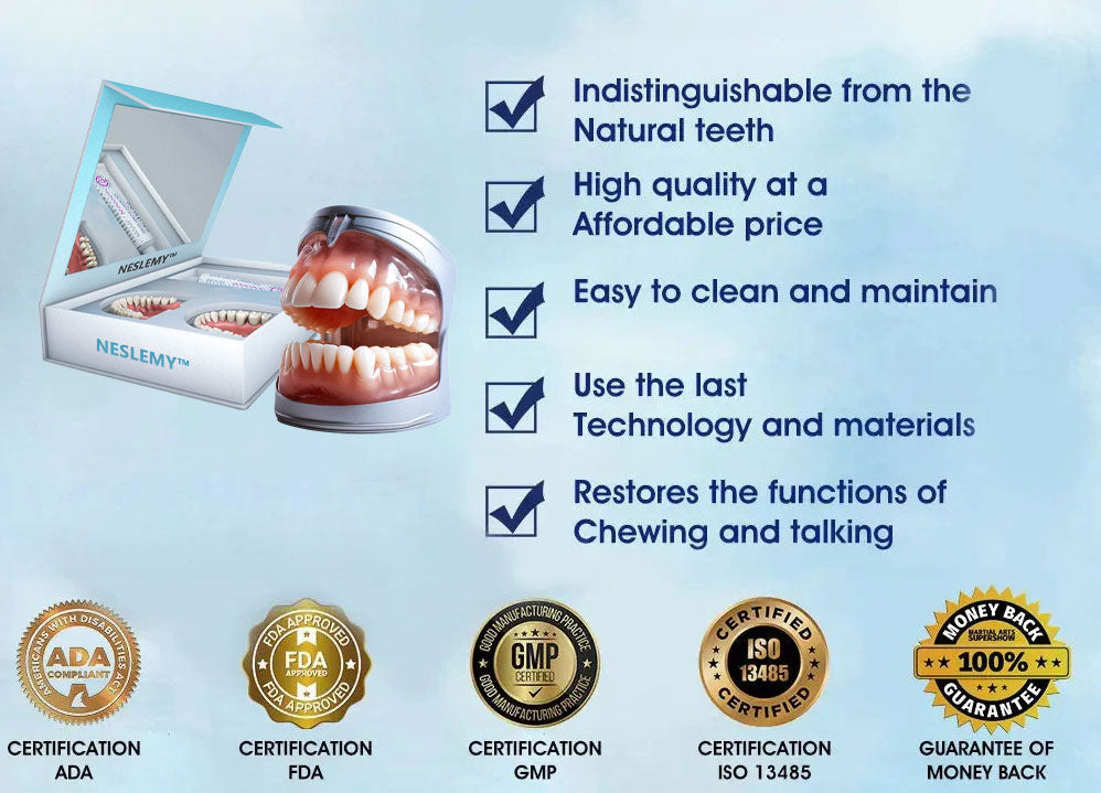 NESLEMY™ --🦷Advanced Customized Full Denture Set🦷 {Developed by Harvard University}